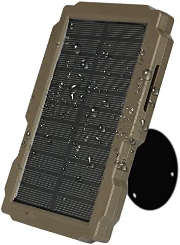 Painel solar de câmera da trilha 12V/1A 6V/1.5A, Painel solar de caça IP66 Construir bateria recarregável 3000mAh, kit de