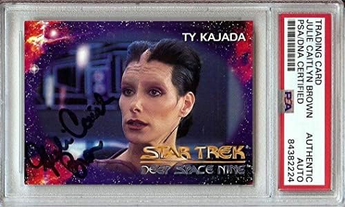 Julie Caitlyn Brown assinou cartão comercial autografado Star Trek: DS9 PSA 84382224 - Cartões de futebol autografados da NFL