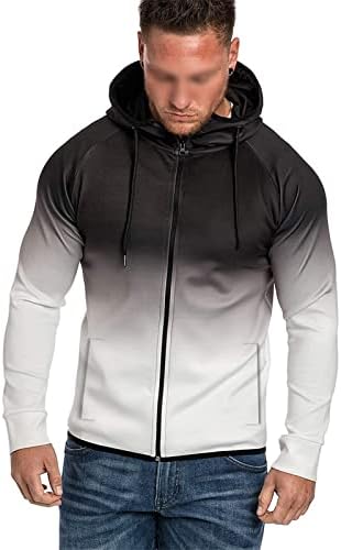 Maiyifu-gj mass impressão casual zíper moletom com zíper leves leves slim fit Full Zip Sweatshirt Capuz Athletic de