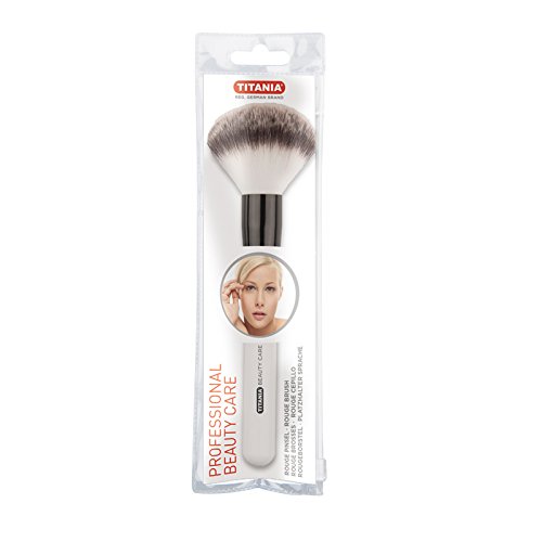 Titania Professional Power Brush - escova de maquiagem de ponta redonda extra larga com eixo de madeira - Ferramenta perfeita de