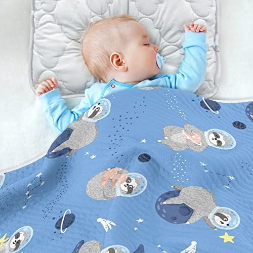 Cataku Blue Space Bobetão de bebê de preguiça fofa para meninos meninas algodão Cama de cobertores de algodão Planto