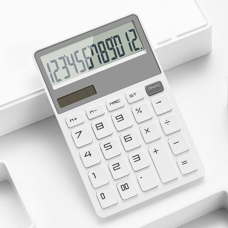 Calculadora de moda MJWDP de 12 bits Personalidade de tela grande Calculadora de grande calculadora solar Escritório de contabilidade financeira Calculadora especial