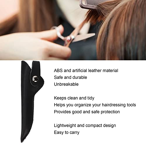 Scissor Bag Solter Durável Couro Artificial 3pcs Segurança Segura Bolsa de Tesoura para Helavresses Barbearia