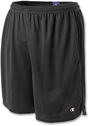 Campeão Long Mesh Men's Shorts com Pockets_black_large