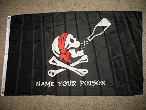 Jolly Roger nome sua bandeira de pirata venenos