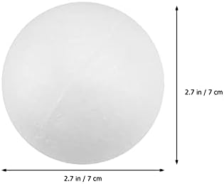 Bolas de espuma branca de 7cm de 7 cm genéricas bolas de natal artesanato de espuma diy formas