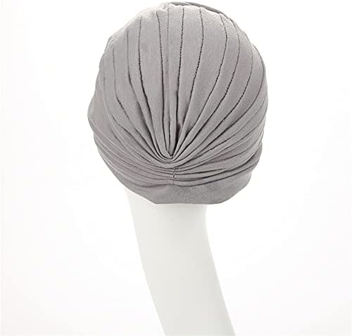 beleza yfjh feminino algodão turbante enbuete chemo grãos de gaipos de boné chapéu de cabeceira de cabelo chapéu de cabelo