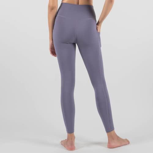Sunplustrade High Wististed Yoga Pants com bolsos para mulheres