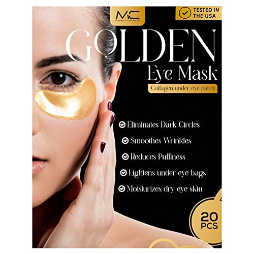 MC Under Eye Patch, MC Golden Eye Mask, sob cuidados oculares, cuidados faciais, sob o colágeno do olho, colágeno gel almofadas para homens e mulheres., 1 contagem