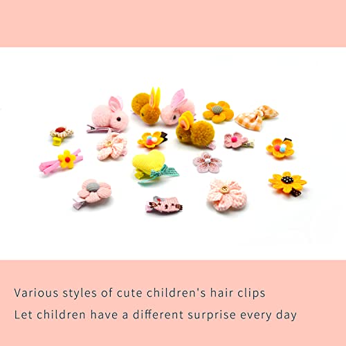 Clipes de cabelo de garotas bonitas barretas, waow 18 pcs metal snap pinos de cabelo acessórios de cabelo que são populares entre crianças