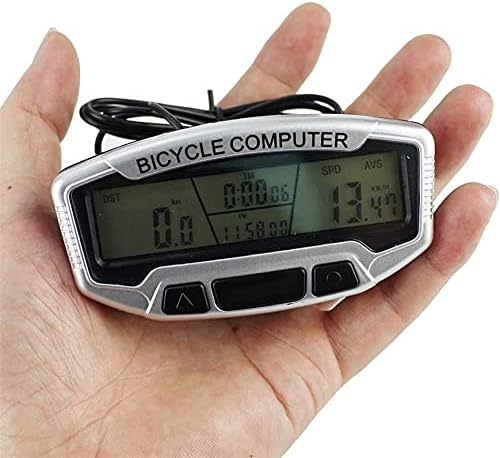 Código de bicicleta Aoof, LCD Backlight Bike Computador Odômetro com fio Velocímetro de bicicleta Código de ciclismo