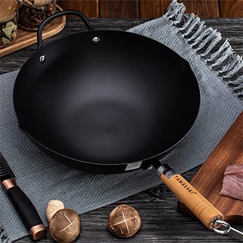 Xwwdp não-bastão wok tradicional indução de cozinha a gás wok wok multifuncional frigideira frigideira utensílios de
