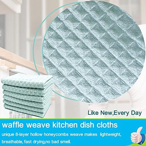Px limpador de microfibra waffle tecer panos de cozinha panos de 6x12 polegadas-Ultra Soft Ultra absorvente de secagem rápida