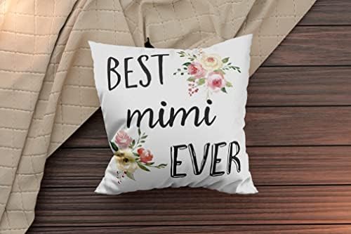 Melhores capas de travesseiro de arremesso de todos os tempos, presentes de aniversário da avó Mimi de netos, travesseiro decorativo de almofada decorativa de flanela de 18x18 polegadas para Mimi