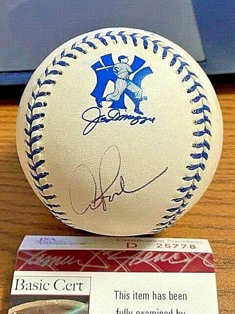 Alex Rodriguez 9 Assinado Oal Joe Dimaggio Logotipo de beisebol! Yankees JSA! - bolas de beisebol autografadas
