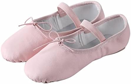 Linodes Genuine Leather Ballet Shoes/Sapateiros de balé/sapatos de dança para mulheres e meninas