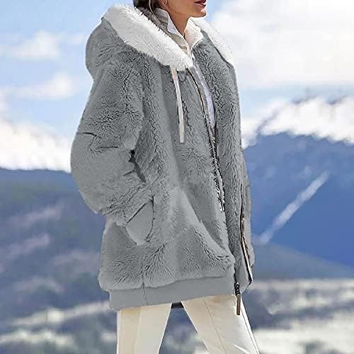 Jaquetas longas de foviguo para mulheres com moda e manga comprida e clássica Jaqueta de trabalho de inverno Mulheres