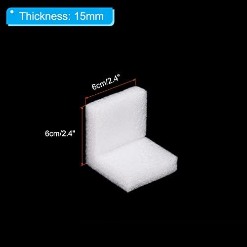 Patikil Expandível Protetores de borda de espuma de espuma PE 6x6x6cm guardas de canto em V-Board para empacotamento em