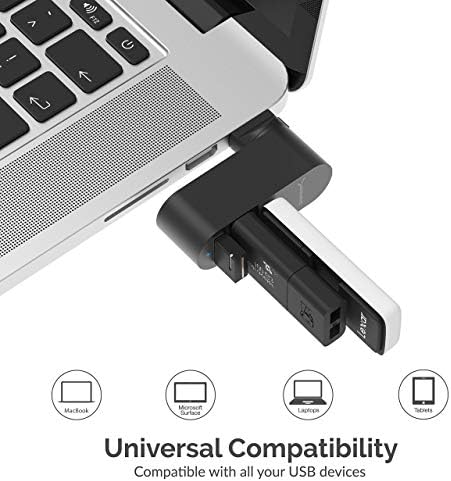 Sabrent Premium de 3 portas Mini USB 3.0 Hub + Hub premium de alumínio de 3 portas Mini USB 3.0