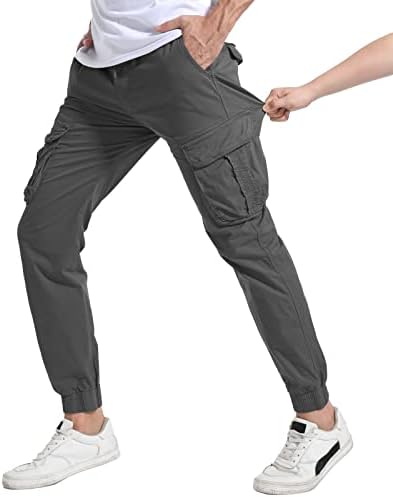 Calças de carga masculinas de Lepoar Men Joggers Slim fit