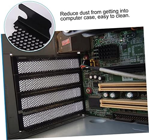 Solustre 20pcs PCI Caixa de computador Dissipação de calor Ventilação Baffle RGB Caso do computador Linher preto Suporte