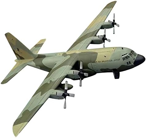 Natefemin Diy Handcraft Papel USAF C-130 Hercules Transporte Aeronave Modelo de aeronave Modelo 1:50 Modelo de Exposição