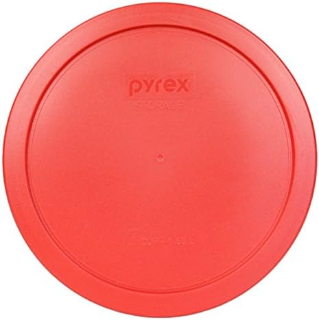 Pyrex 7402-PC 1113808 6-7 xícara de tampa redonda de plástico vermelho