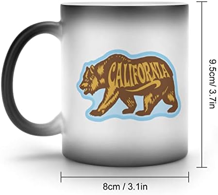 California Bear Creative Descoloration Creamic Coffee Cuple