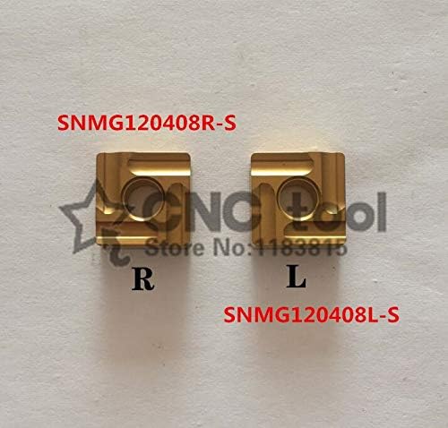 Ferramenta de corte de venda a quente FINCOS SNMG120408 R-S/L-S TUNGSTEN CNC CNC Turning Insert, Ferramenta de giro de lâmina de carboneto-: SNMG120408 R-S)
