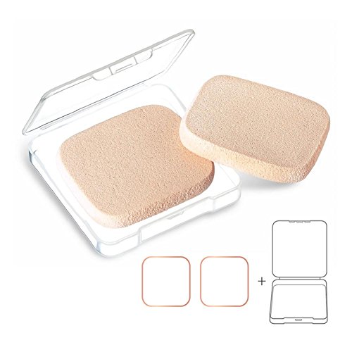Kooba 4pcs Round Makeup Sponges Suplemento, Baça de pó compacta em pó de beller, substituição de esponja para fundação impecável cosmética, sensível e todos os tipos de pele