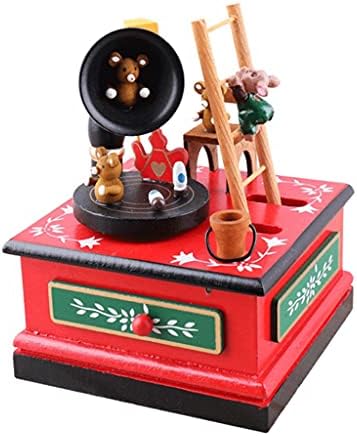 Tfiiexfl Merry-Go-Round Santa Claus Box Toy Toy Home Decoration Mardy-Go-Round Christmas Music Box Birthday Gift