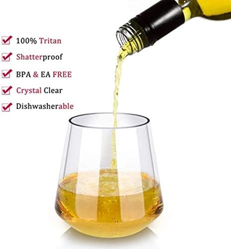 Nianxinn Whisky Decantador Crystal Whisky Glass, vidro antiquado de vidro de vidro de rochas pesadas rochas copos para, bourbon e bebidas de coquetel, conjunto de 450 ml de 4 decantadores de bebidas alcoólicas