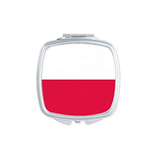 Polônia bandeira nacional Europa Mirror espelho portátil composição de bolso portátil Vidro de dupla face