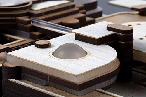 FRANK LLOYD WRIGHT JOHNSON KIT MODELO DE ESCALA DE ARQUITETURAÇÃO DE CAVES DE CAIXA. Simplifique o moderno Art Deco Architecture Fine Wood Precisa Building Kit