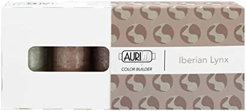 Aurifil Thread Color Builder 2021 Série de conscientização sobre espécies ameaçadas - 3 grandes carretéis de fios de algodão de 40wt 1.094 jardas cada um em colorway