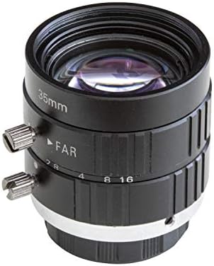 Lente Arducam C-Mount para câmera HQ Raspberry Pi, distância focal de 35 mm com foco manual e abertura ajustável, lente telefoto industrial