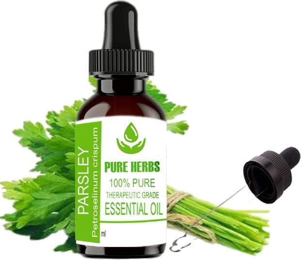 Pure Herbs Parsley Pure & Natural Therapeautic Grade Essential Oil com conta -gotas 100ml