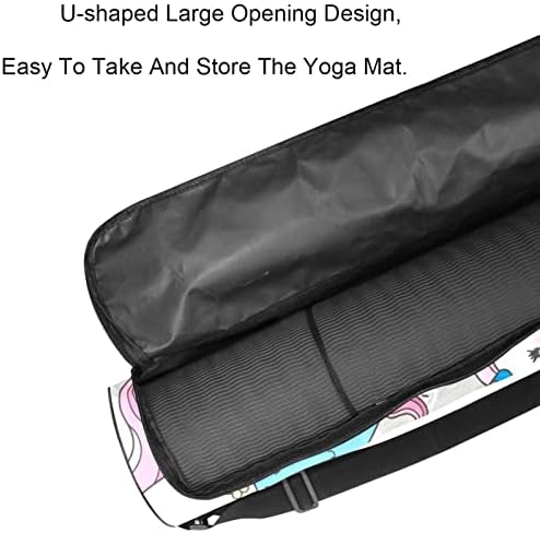 Little fofo Horse Horse Yoga Mat Carrier Bag com alça de ombro de ioga bolsa de ginástica bolsa de praia