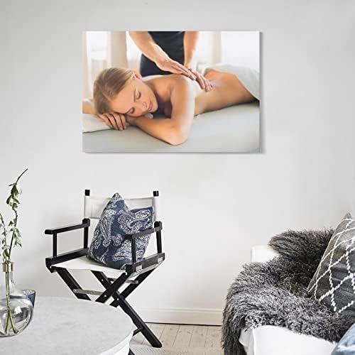 Poster de salão de beleza corporal de beleza massagem integral spa Poster Canvas Pintura Poster de arte de parede para quarto decoração da sala de estar24x36inch
