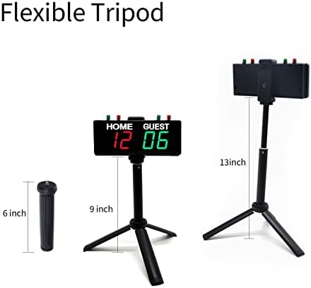 YZ Professional Tripod Stand para goleiro de pontuação de comprimento ajustável do placar…