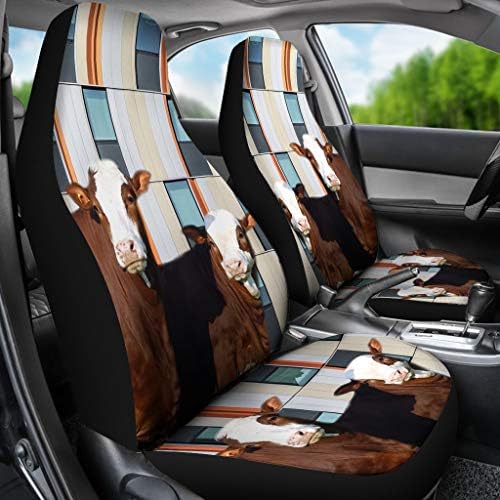 Pawlice Simmental Cattle Print Car Seat