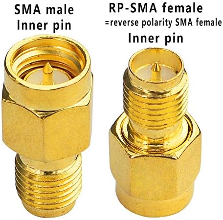 Adaptador Wi-Fi do Boobrie SMA fêmea RP-SMA para SMA Conector Coaxial de RF Conector RF Conector RP-SMA para SMA Adaptador