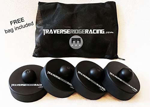 Traverse Ridge Racing Premium Tesla Jack Pad | Adaptador de ponto de elevação para o modelo S 3 x y | Pacote de 4 com bolsa