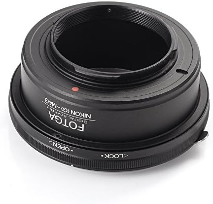 Adaptador de montagem da lente FOTGA para lente Nikon G/F/AI/AIS para Micro Quatro Terços Mount Olympus Pen E-PL1, E-PL2, E-M, OM-D,