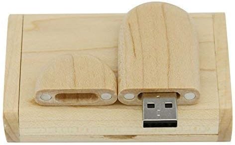 10pcs Maple Wood 2.0/3.0 Drive flash USB com caixa de madeira