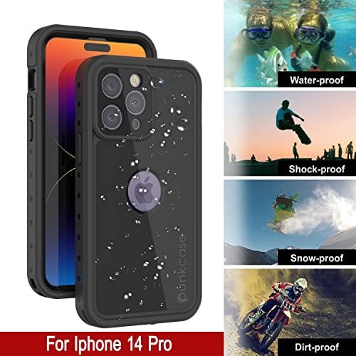 Punkcase para iPhone 14 Pro Proper impermeável [Série Studstar] [Slim Fit] [Certificado IP68] [Shopfrove] [Dirtproof] [Snowproof]