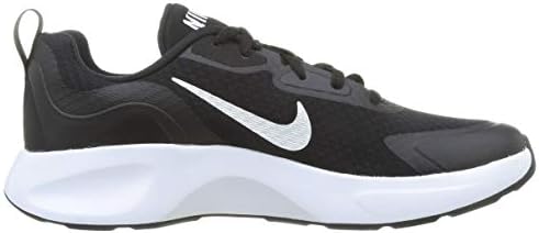 Tênis de corrida masculinos da Nike, branco preto, 9