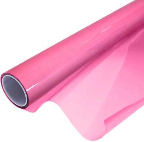 Vvivid® rosa brilho vinil farol de névoa transparente de tonalidade molhada transparente