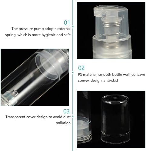 Dispensador de garrafa de bomba zerodeko 10pcs recipiente cosmético sem ar 5 ml Recarregável garrafas de loção para loção para loção