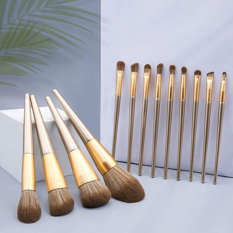 N/A 13 Brush de maquiagem Conjunto completo de ferramentas de beleza de escova de pó larg grande, destacando pincel